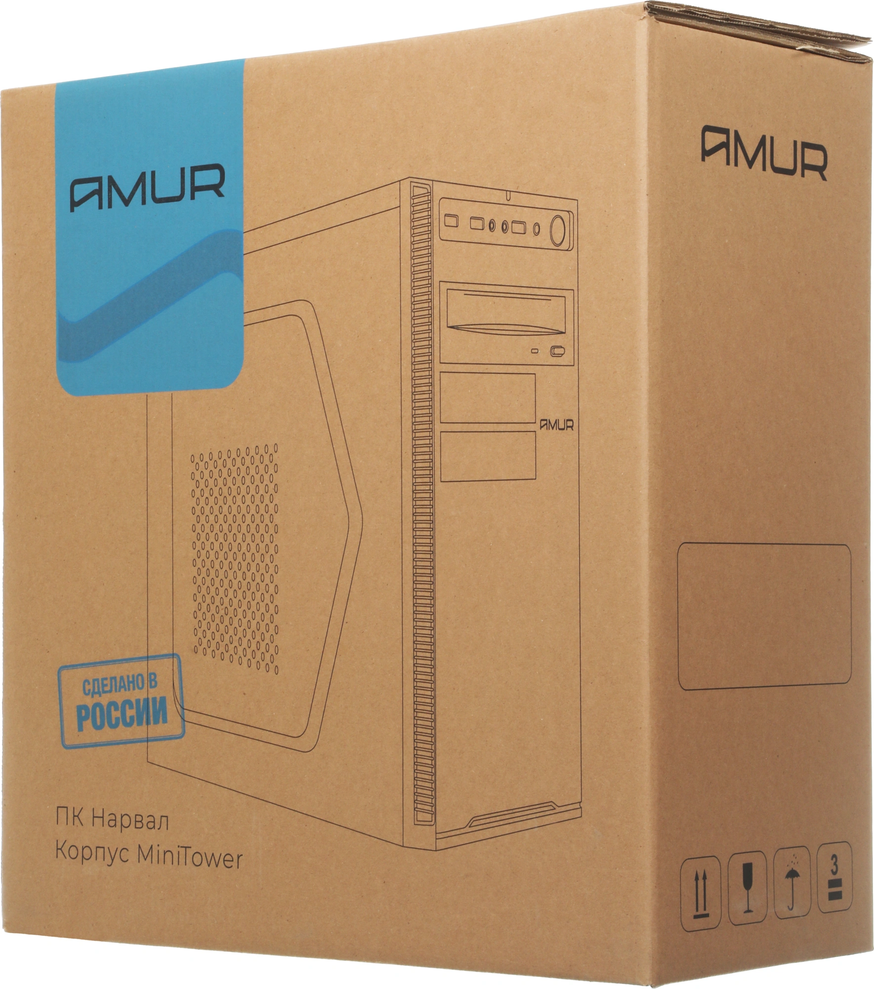 Компьютер Amur Нарвал A5A14 АМУЕ.466219.002 MT Ryzen 5 3400G (3.7) 8Gb SSD256Gb Vega 11 FreeDOS GbitEth 400W мышь клавиатура черный (RUS) (2169402) (АМУЕ.466219.002 2169402)