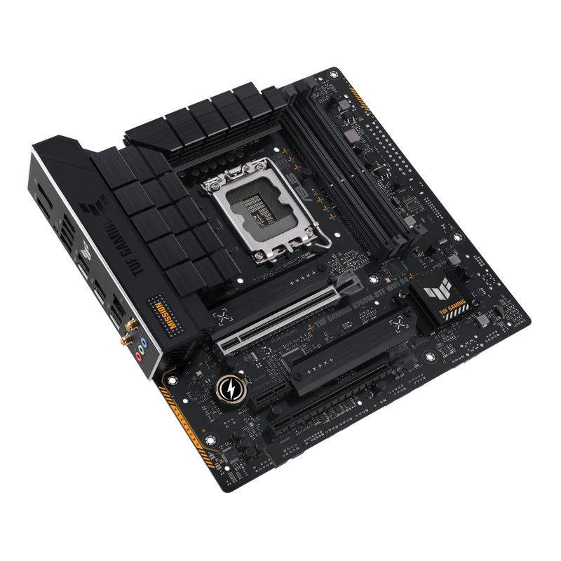 Материнская плата ASUS TUF GAMING B760M-BTF WIFI D4, LGA1700, B760, 4*DDR4, 4*SATA, 3*M.2, 4*USB 3.2, 3*USB 2.0, Type-C, 2*PCIx16, 1*PCIx1, DP+HDMI, mATX (90MB1E50-M0EAY0)