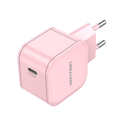 Сетевое зарядное устройство Vention на 1 порт USB С 20W Розовый, шт. (FEJP0-EU)