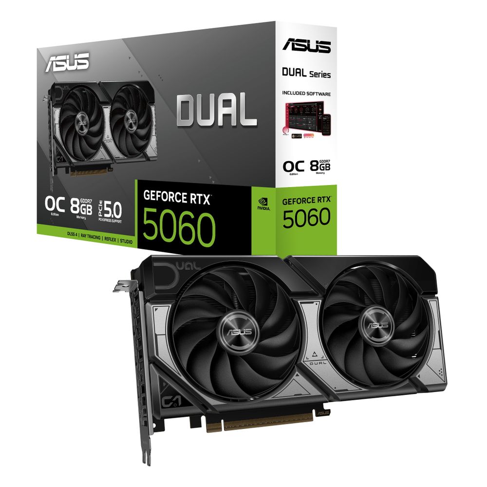 Видеокарта/ DUAL-RTX5060-O8G (90YV0N12-M0NA00)
