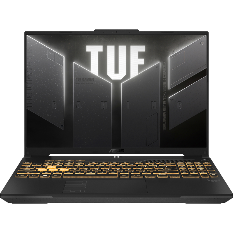 Ноутбук/ ASUS TUF F16 FX607VU-RL061 16"(1920x1200 (матовый, 144Hz) IPS)/Intel Core 5 210H(2.2Ghz)/16384Mb/512PCISSDGb/noDVD/Ext:nVidia GeForce RTX4050(6144Mb)/Cam/BT/WiFi/56WHr/war 1y/2.2kg/Mecha Gray/DOS (90NR0N06-M002T0)