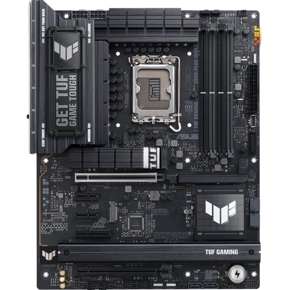 Материнская плата ASUS Bad Pack TUF GAMING Z890-PLUS WIFI LGA1851 ATX 4xDDR5 PCIEx16 PCIEx4 2xPCIEx1 4xM.2 Thunderbolt USB-C DP HDMI 2.5GLAN Wi-Fi 7 bp (90MB1IQ0-M0EAY0||BP)