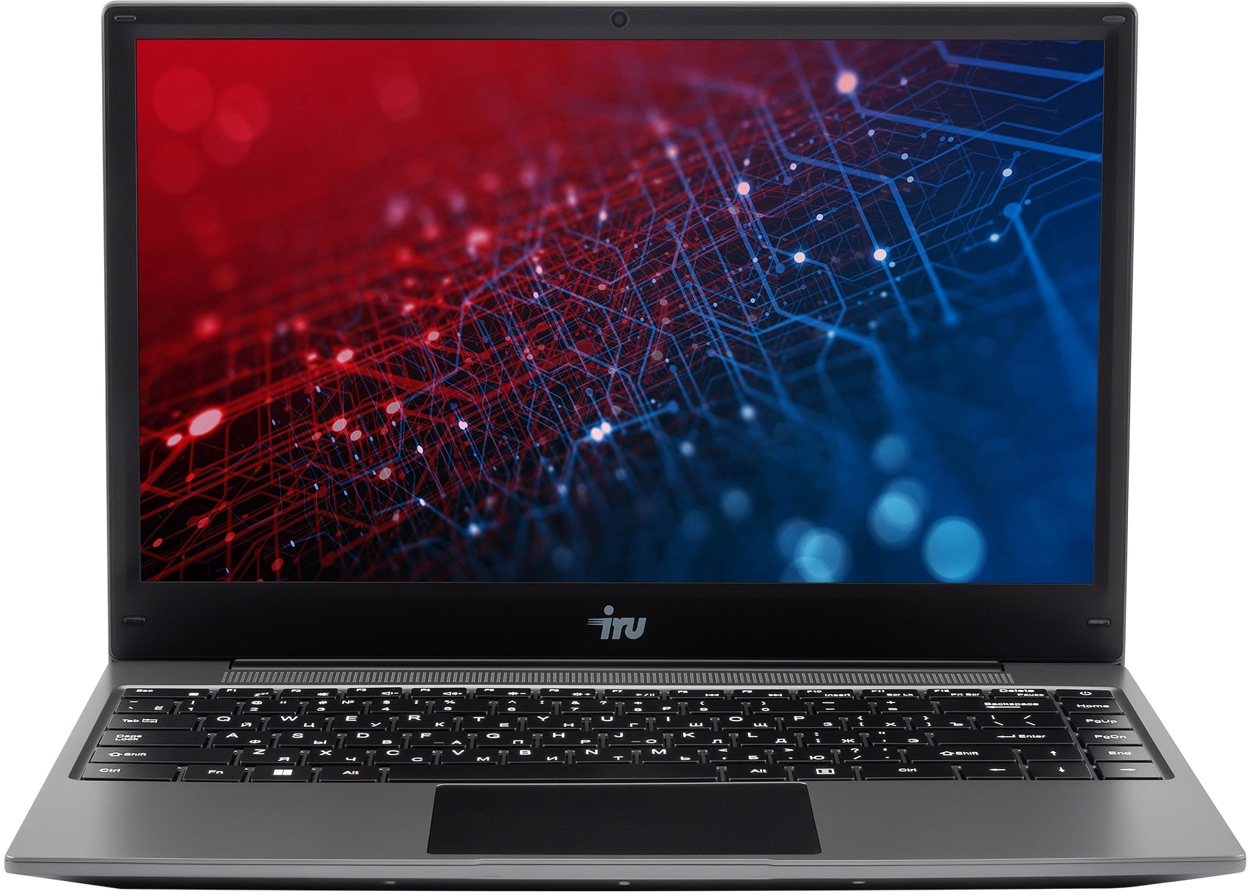 Ноутбук IRU Tactio 14RLH Ryzen 5 7430U 8Gb SSD256Gb AMD Radeon Graphics 14" IPS FHD (1920x1080) FreeDOS grey WiFi BT Cam 4000mAh (2084795)