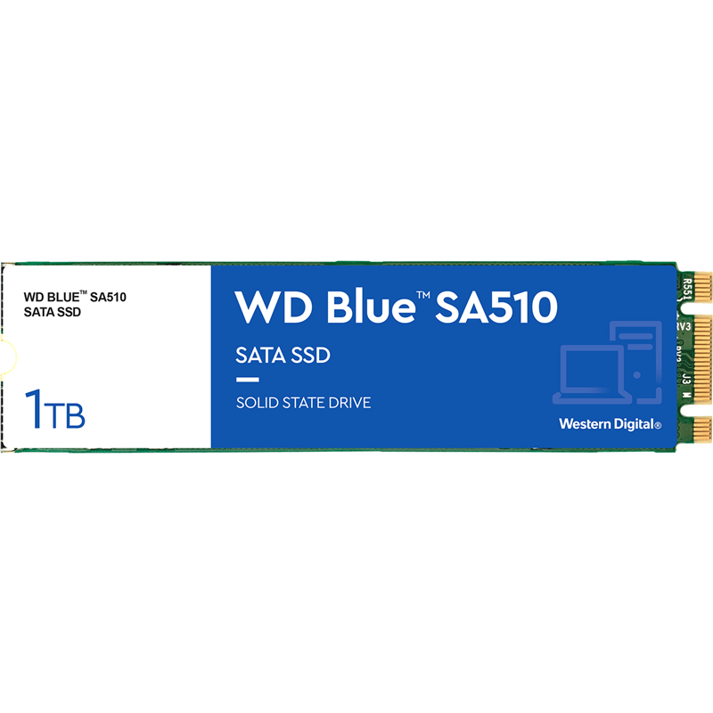 Твердотельный накопитель WD WDS100T3B0B Blue SA510 1TB, M.2 2280, SATA3