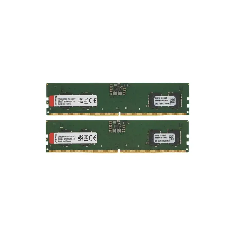 DDR 5 DIMM 16Gb PC38400, 4800Mhz, Kingston, CL40 (Kit of 2) (KVR48U40BS6K2-16) (retail)