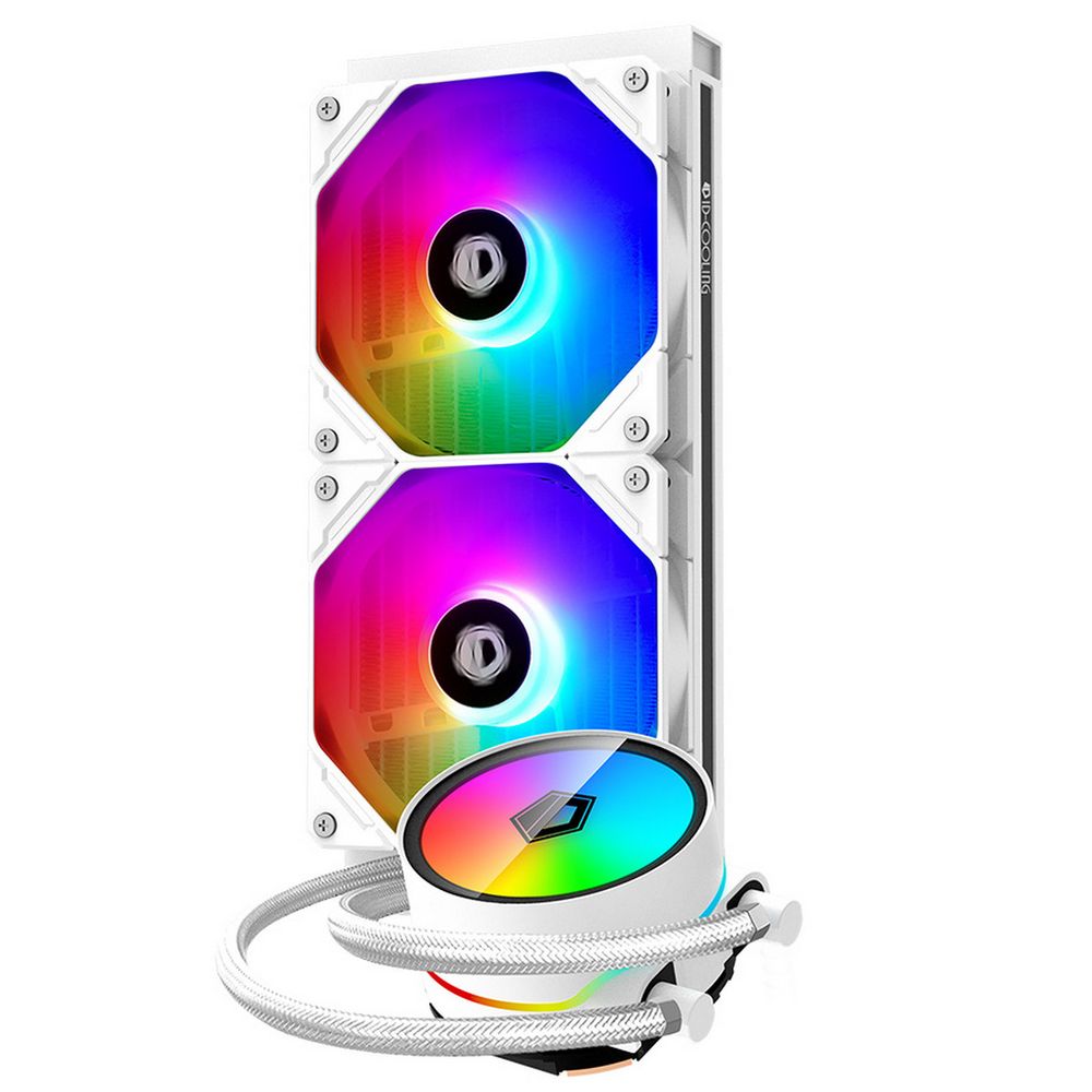 Жидкостная система охлаждения ID-Cooling ZOOMFLOW 240 XT SNOW (White/ ARGB) 250W all Intel/ AMD (ZOOMFLOW_240XT_SNOW)