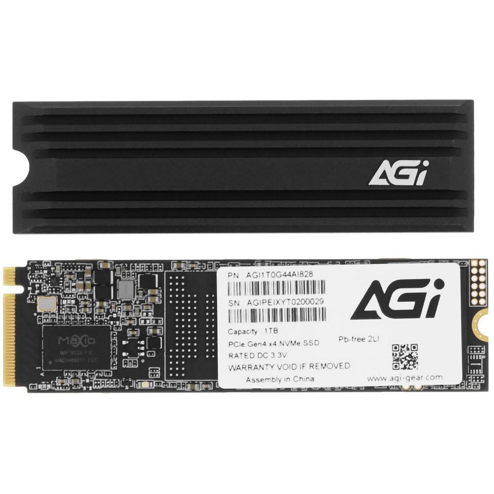 Твердотельный накопитель SSD AGI AI828 PCIe Gen.4 1TB RETAIL-Color Box (AGI1T0G44AI828-CB)