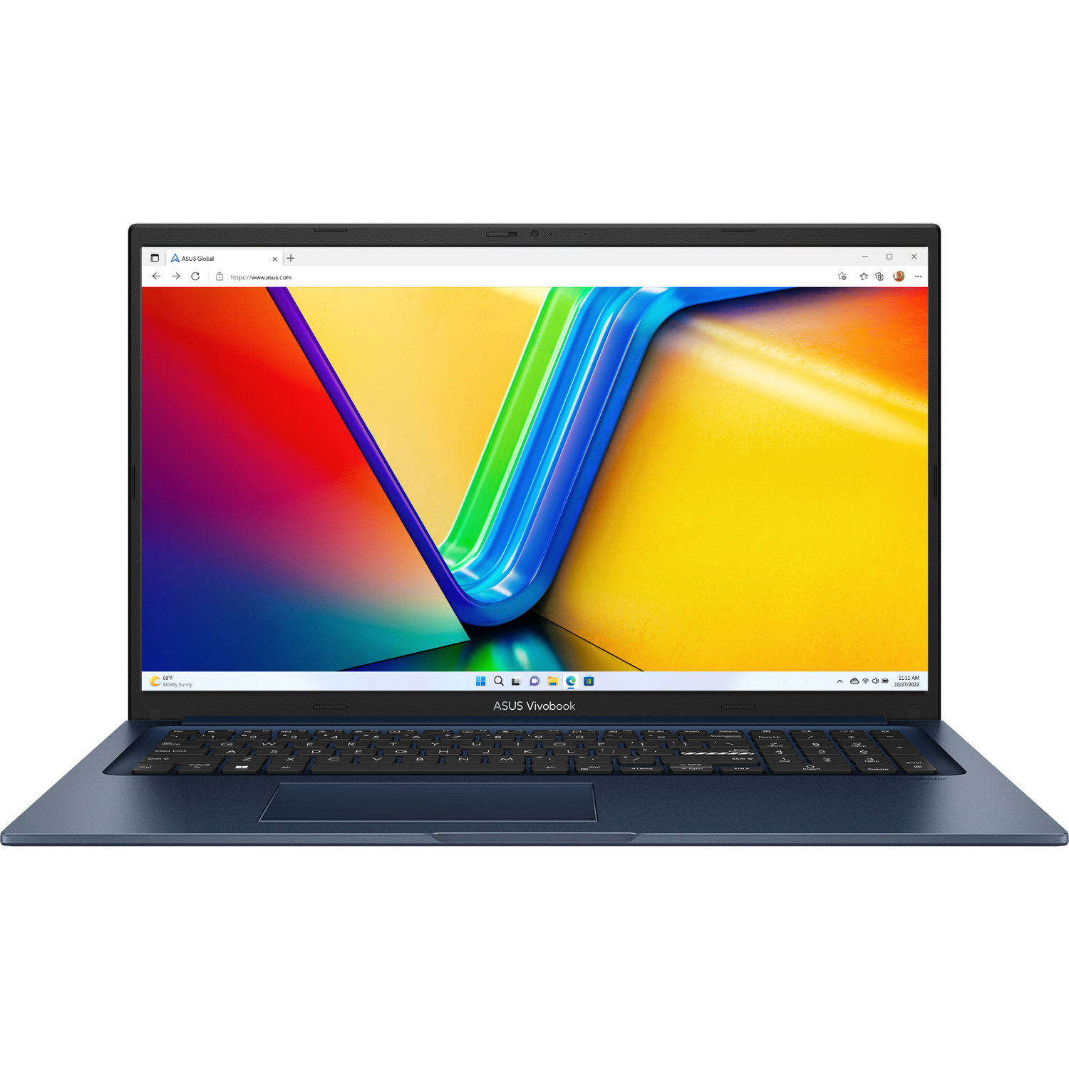 Ноутбук/ ASUS X1704VA-AU778 17.3"(1920x1080 (матовый) IPS)/Intel Core i3 1315U(1.2Ghz)/16384Mb/512PCISSDGb/noDVD/Int:Intel UHD Graphics/Cam/BT/WiFi/50WHr/war 1y/2.1kg/Quiet Blue/DOS (90NB10V2-M00VM0)