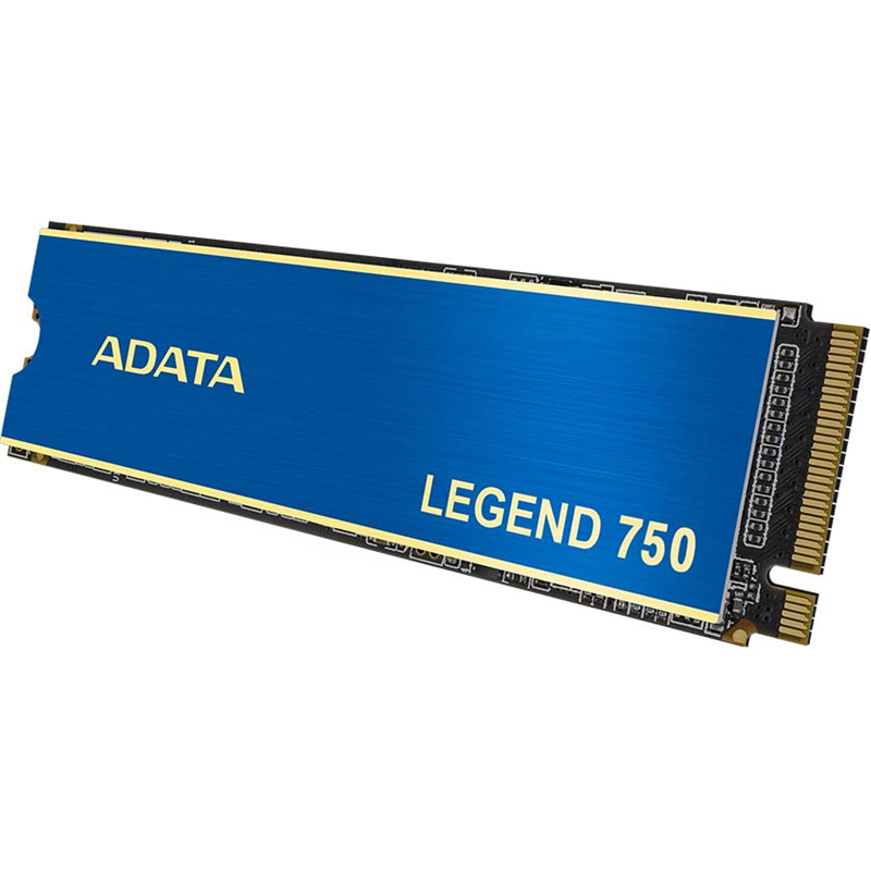 ADATA SSD LEGEND 750, 500GB, M.2(22x80mm), NVMe, PCIe 3.0 x4, 3D TLC, R/ W 3350/ 2450MB/ s, IOPs 370 000/ 190 000, TBW 300, DWPD 0.33, with Heat Spreader (5 лет) (ALEG-750-500GCS)