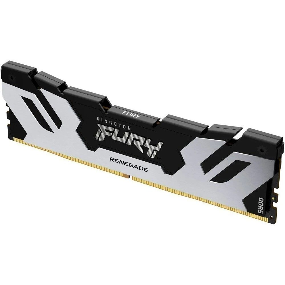 Модуль памяти Kingston 24GB DDR5 8000 FURY Renegade Silver On-Die ECC UDIMM (Single Module) CL38-48-48 1.4V (KF580C38RS-24)