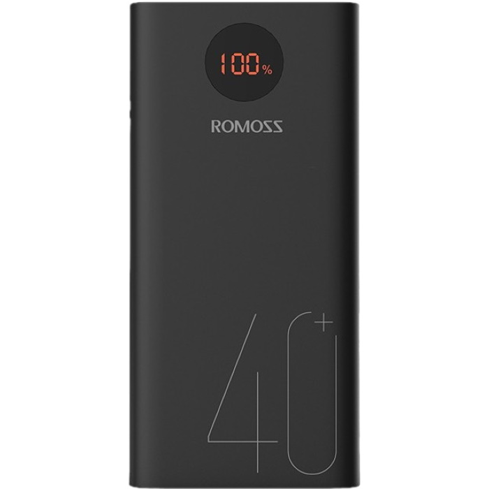 Мобильный аккумулятор Romoss PEA40 Li-Pol 40000mAh 3A+2.1A черный 2xUSB