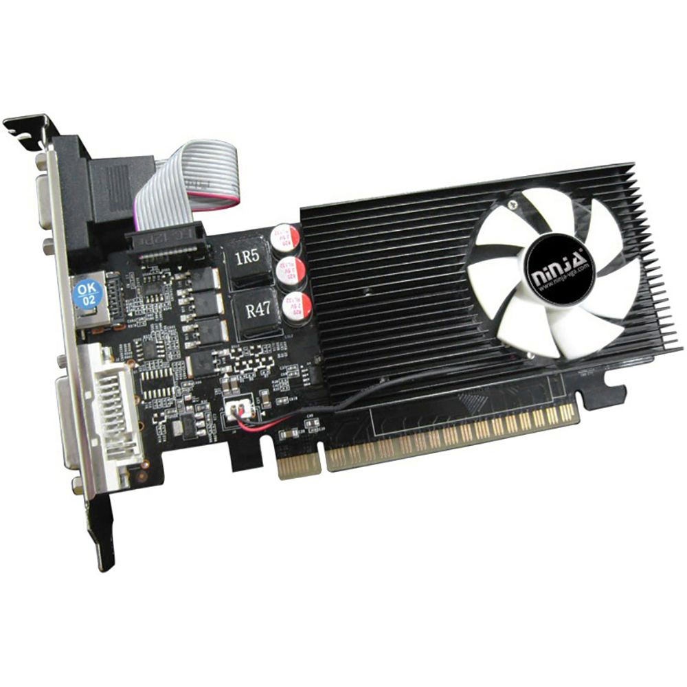 Видеокарта Ninja (Sinotex) GT610 1GB DDR3 64bit VGA DVI HDMI 1FAN LP RTL (750519) (NK61NP013F)