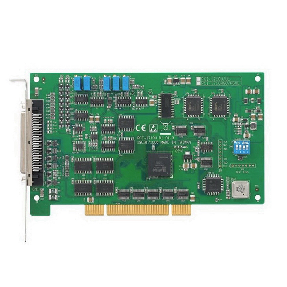 PCI-1710HGU-DE Advantech Плата ввода-вывода Universal PCI, 16SE/ 8D AI, 2AO, 16DI, 16DO/ плата аналогового ввода-вывода / 100KS/ s 12-bit Multi. Uni. PCI Card / High-gain