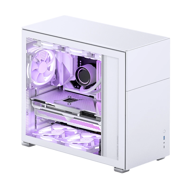 Корпус без блока питания/ Case JONSBO D41 STD, Midi-Tower, TG, no fan, 1xUSB-A 3.2 + 1xUSB-C 3.2, ATX, mATX White (D41 STD WHITE)