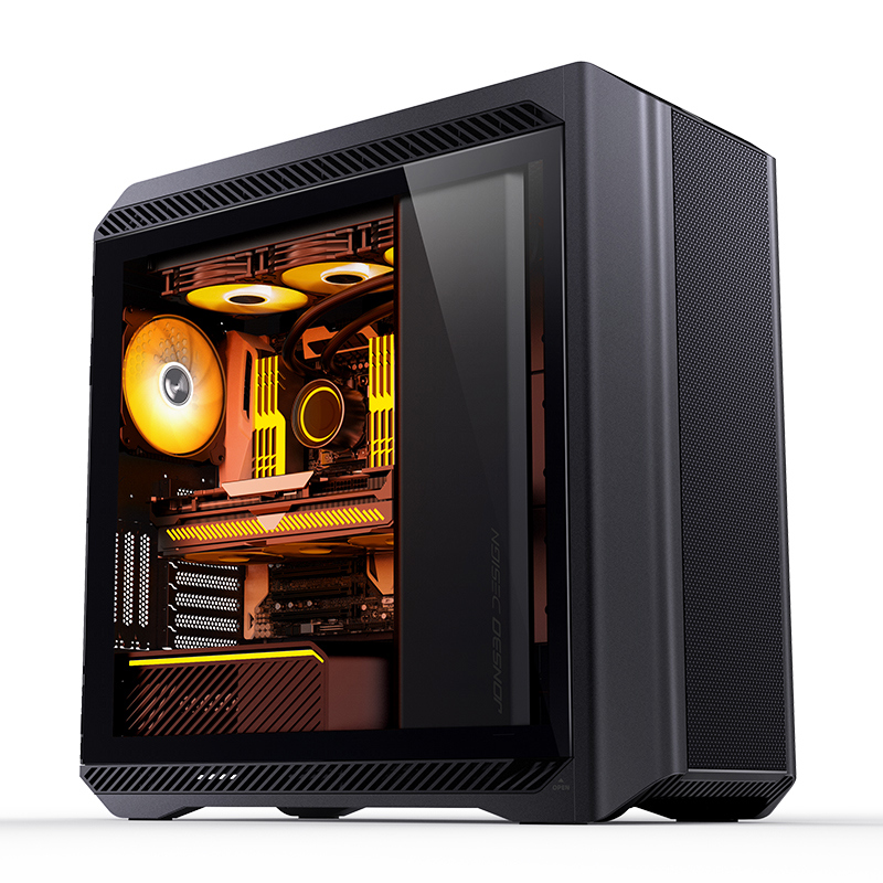 Корпус без блока питания/ JONSBO D500, Full-Tower, TG, 3x140mm ARGB, 2xUSB-A 3.2 + 1xUSB-C 3.2, E-ATX, ATX, mATX, mITX Black (D500 BLACK)