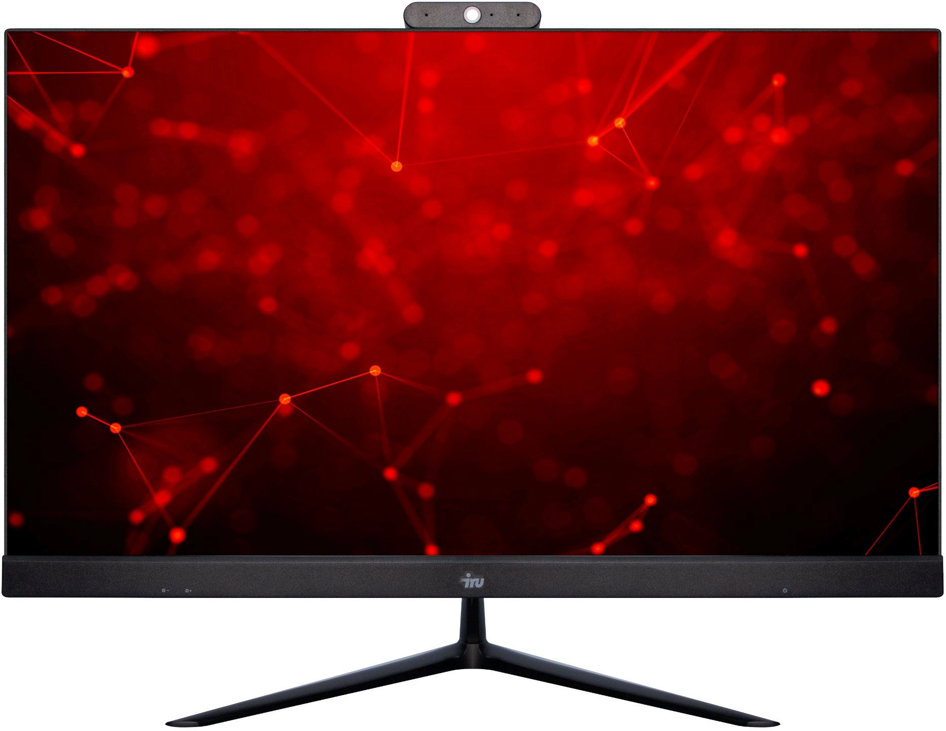 Моноблок IRU Агат 313 23.8" Full HD i3 10100 (3.6) 8Gb SSD256Gb UHDG 630 Free DOS GbitEth WiFi BT 120W клавиатура мышь Cam черный 1920x1080 (RUS) (1989215)
