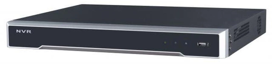 16-ти канальный IP-видеорегистратор c PoE/ 16-ти канальный IP-видеорегистратор c PoE, Видеовход: 16 каналов до 32Мп; аудиовход: двустороннее аудио 1 канал RCA; аудиовыход: 1 канал RCA; видеовыход: 1 V (DS-7616NI-M2/16P)