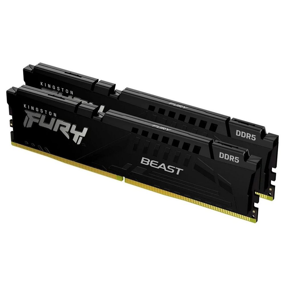 Память оперативная/ Kingston 32GB 6000MT/s DDR5 CL36 DIMM (Kit of 2) FURY Beast Black EXPO (KF560C36BBE2K2-32)