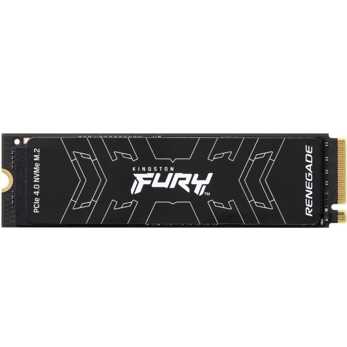Твердотельный накопитель 500GB SSD Kingston Fury Renegade M.2 22x80mm, NVMe, PCIe 4.0 x4, 3D TLC, R/ W 7300/ 3900MB/ s, IOPs 450 000/ 900 000, TBW 500, DWPD 0.55, with Heat Spreader (SFYRS/500G)