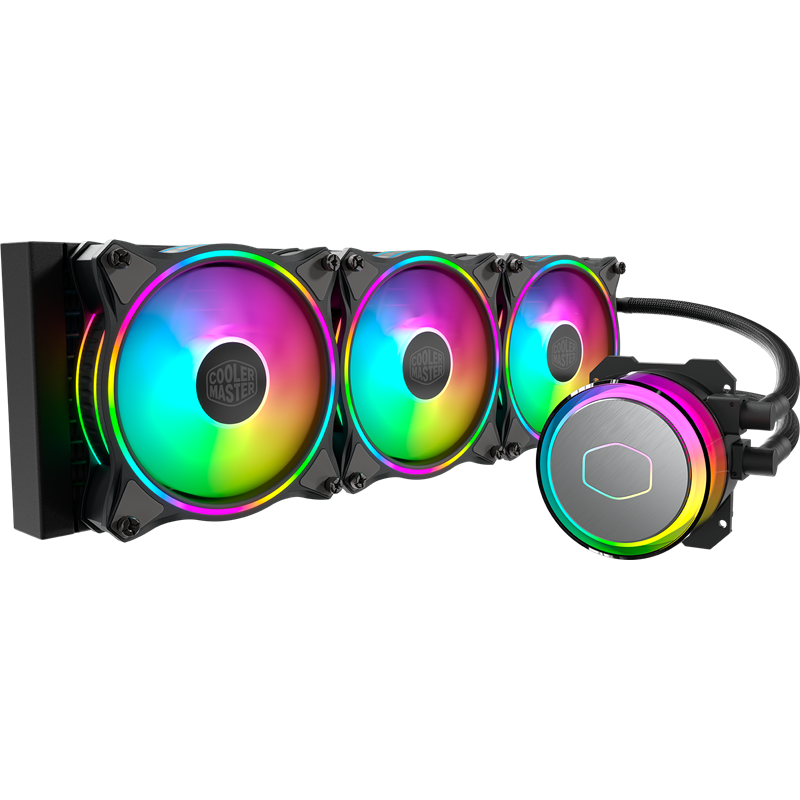 Система охлаждения / MLX-D36M-A18P2- R1 / Cooler Master MasterLiquid ML360 Illusion (300W, 360mm, ARGB, fans: 3x120mm/ 47.2CFM/ 30dBa/ 1800rpm, 2066/ 2011- v3/ 2011/ 1700/ 1200/ 1156/ 1155/ 1151-v2/ 115 (MLX-D36M-A18P2-R1)