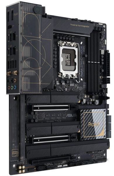 Материнская плата ASUS PROART Z790-CREATOR WIFI, LGA1700, Z790, 4*DDR5, HDMI, 8*SATA, 5*M.2, 6*USB 3.2, 4*USB 2.0, Type-C, 3*PCIx16, 2*DP+HDMI, ATX (90MB1DV0-M0EAY0)