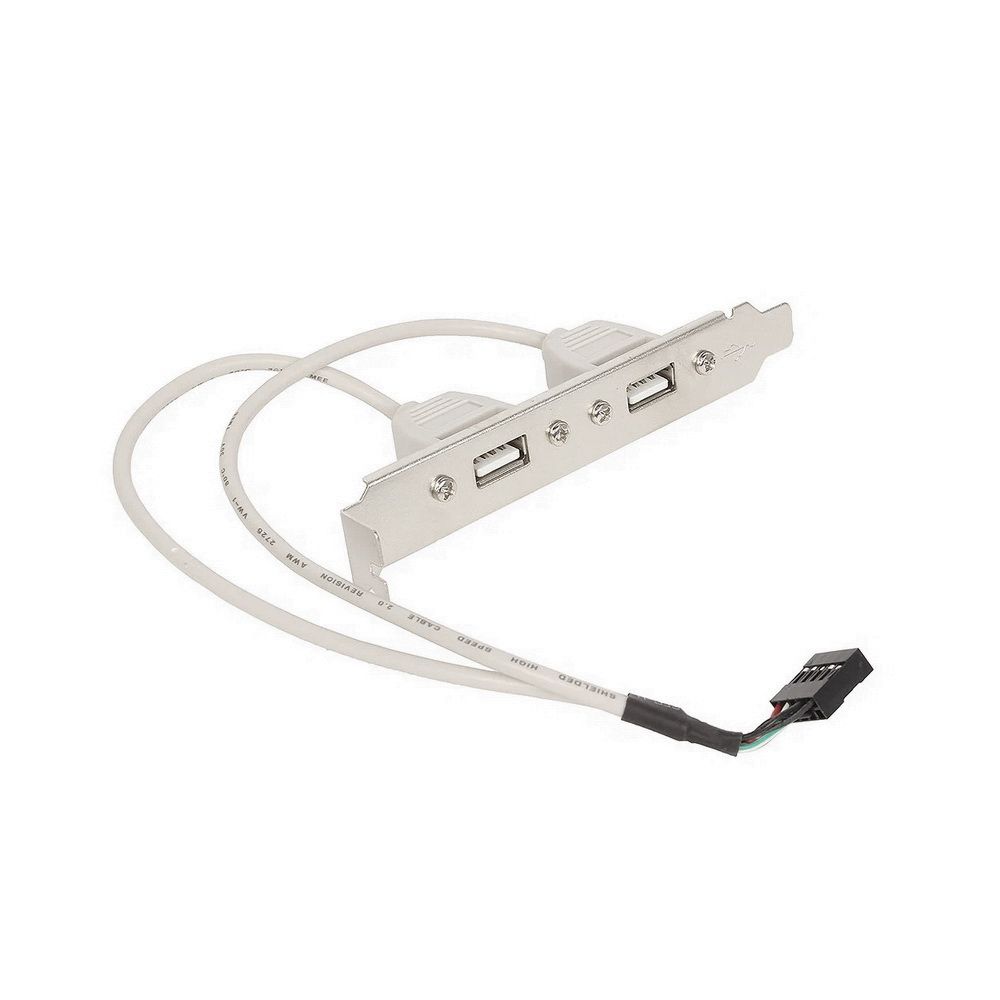 Планка в сист. блок на 2 USB 2.0, Gembird (CCUSBRECEPTACLE)