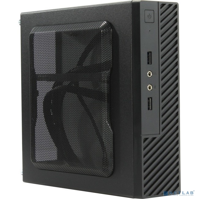 Slim Case Powerman ME100S-BK front fan 4cm, 120W adapter, Mini ATX, VESA (6133715)