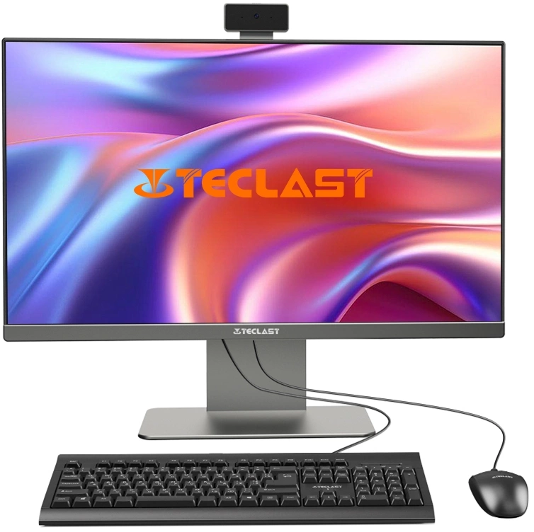 Моноблок Teclast V24 Air 23.8" Full HD i7 13620H (2.4) 16Gb SSD1Tb UHDG Windows 11 Pro GbitEth WiFi BT 120W клавиатура мышь Cam серый 1920x1080 (V24 AIR 13620H16G1TFKRU)
