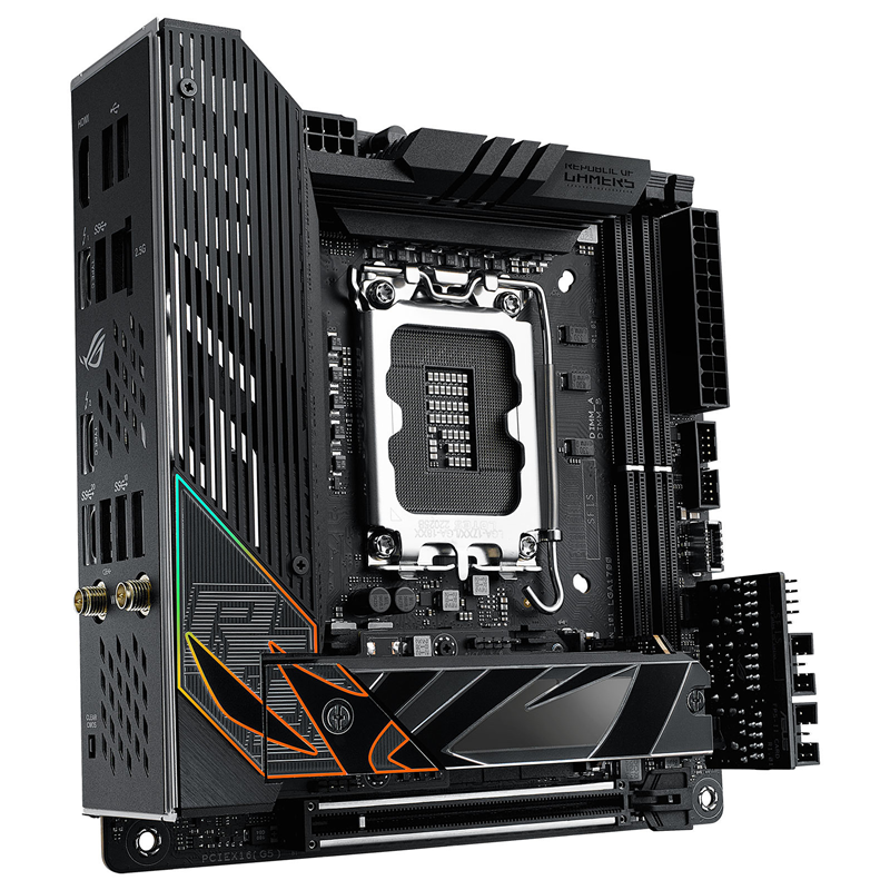 Материнская плата ASUS ROG STRIX Z790-I GAMING WIFI, LGA1700, Z790, 2*DDR5, HDMI, 2xSATA3 + RAID, M2, Audio, Gb LAN, USB 3.2, USB 2.0,mITX (90MB1CM0-M0EAY0)