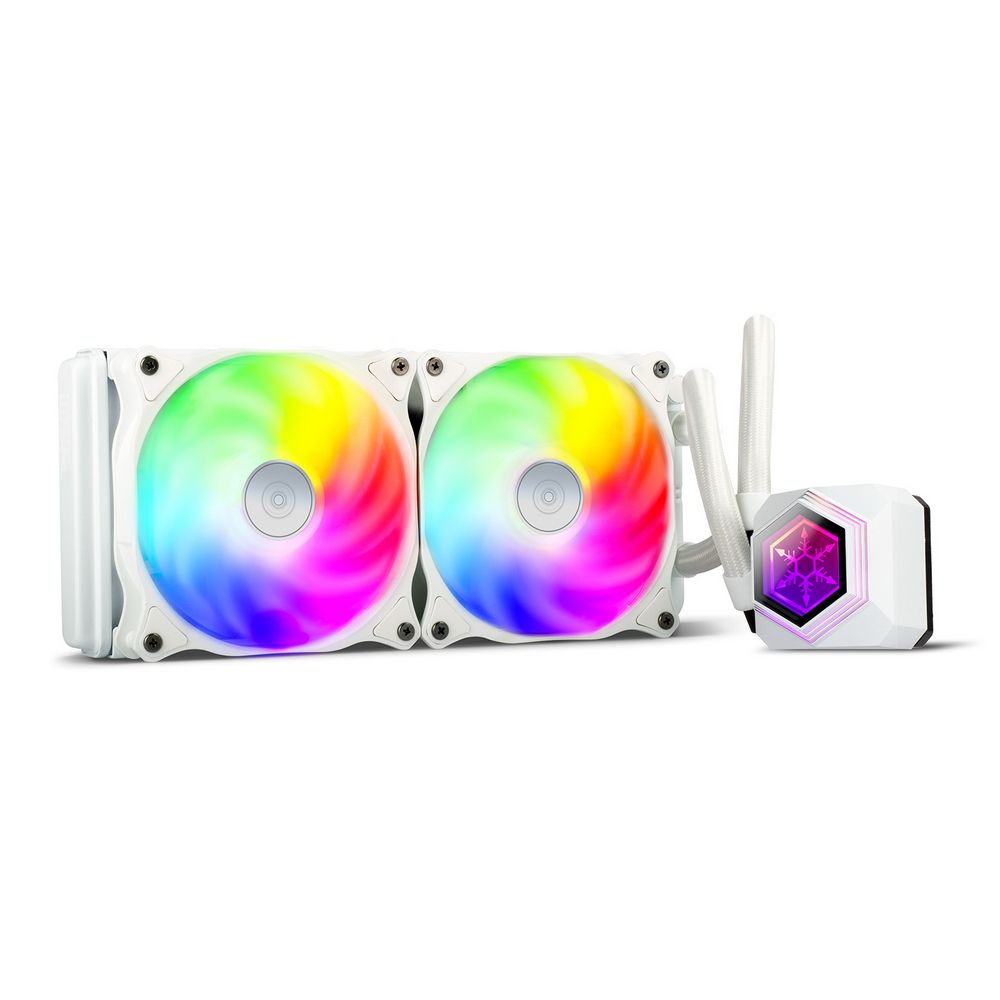 Жидкостная система охлаждения Silverstone Bad Pack SST-PF240W-ARGB-V2 CO-CO124-PF240W-ARGB-V2-AIO LIQUID-COOLER-12025x2-24028 (819780) {6} (G53PF240WARGB21||BP)