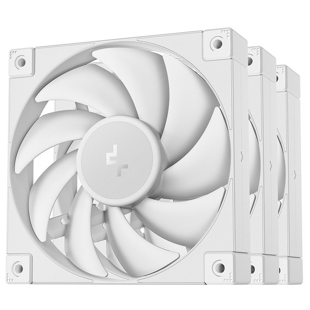 Вентилятор для корпуса Deepcool FD12 120х120x25 белый 4-pin 26.9дБ (упак.:3шт) (R-FD12-WHNPN3-G) Ret