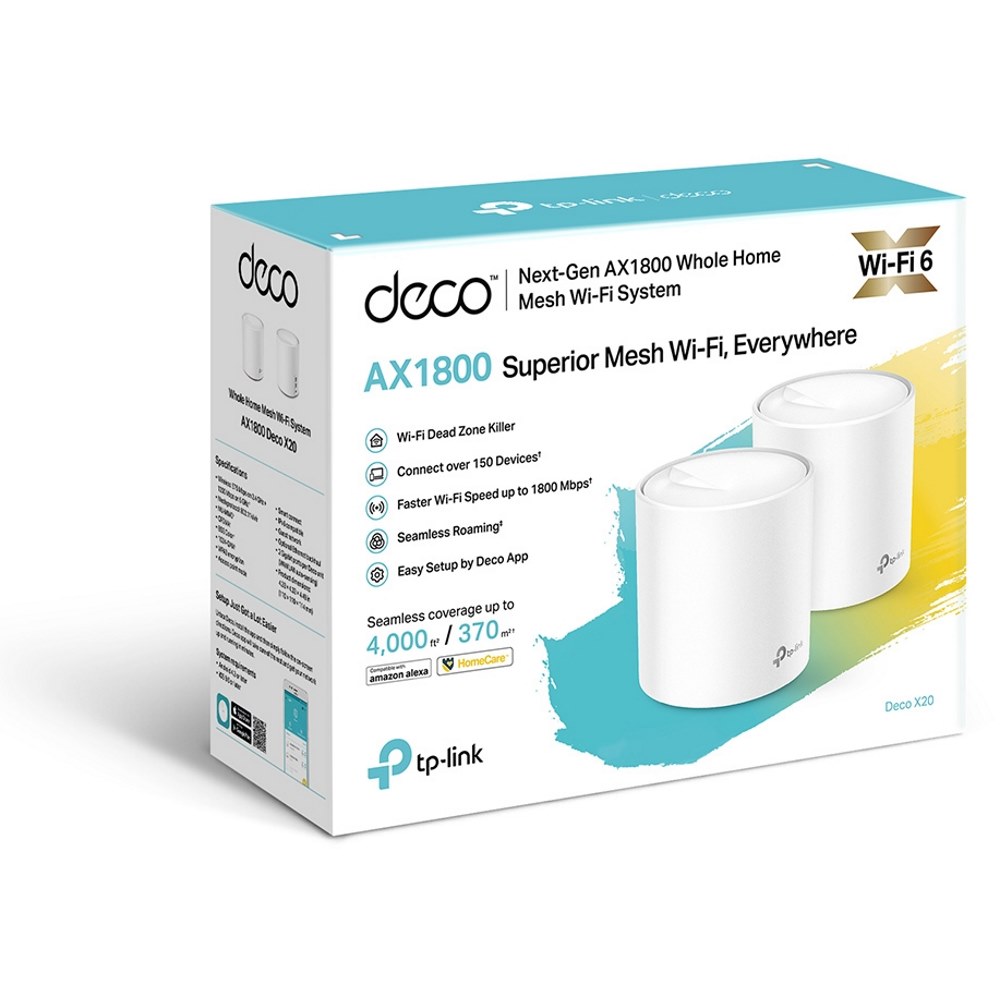 Картинка Mesh-комплект TP-Link DECO X20 (2-PACK) (DECO X20(2-PACK) 