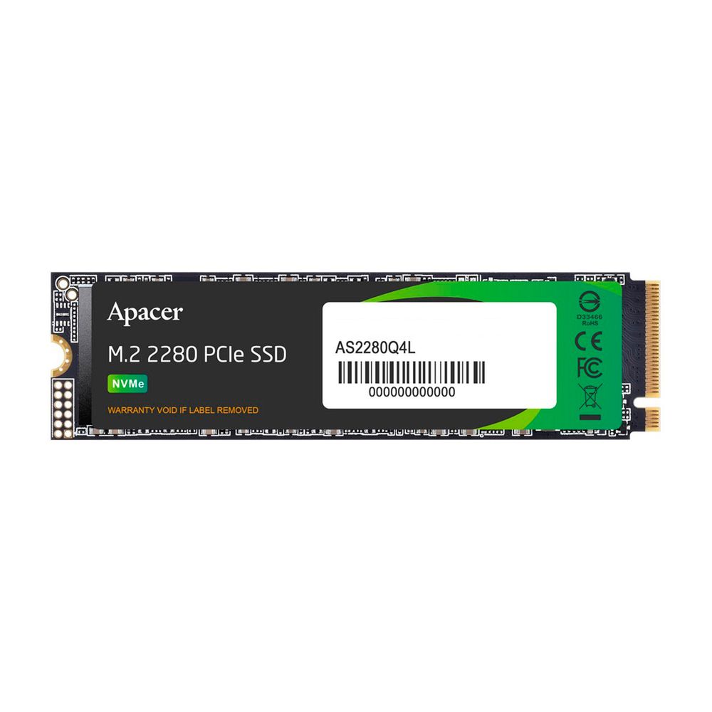 Твердотельный накопитель Apacer SSD AS2280Q4L 256Gb M.2 2280 PCIe Gen4x4, R3600/ W3000 Mb/ s, 3D NAND, MTBF 1.5M, NVMe 1.4, 170TBW, Retail, 3 years (AP256GAS2280Q4L-1)