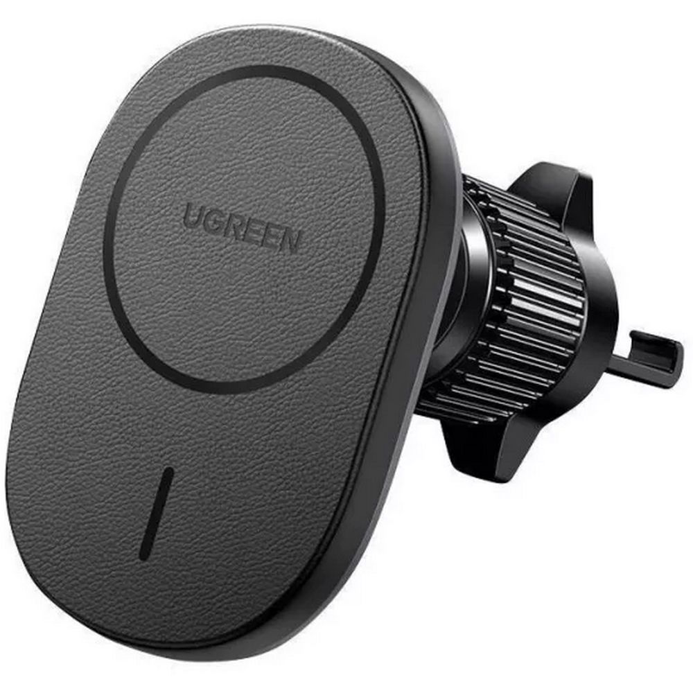 Автомобильное беспроводное зарядное устройство UGREEN CD345 (25925) Magnetic Wireless Car Charger For Air Vent Mount на вентиляционное отверстие. Цвет: черный (25925_)
