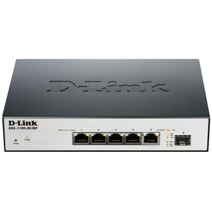 Картинка Коммутатор D-Link Metro Ethernet DGS-1100-06/ME/A1B (DGS-1100-06/ME/A1B) 