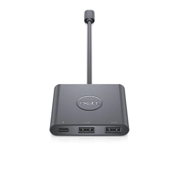 Картинка Адаптер Dell USB-C to Dual USB-A with Power Pass-Through (470-AEGX) 