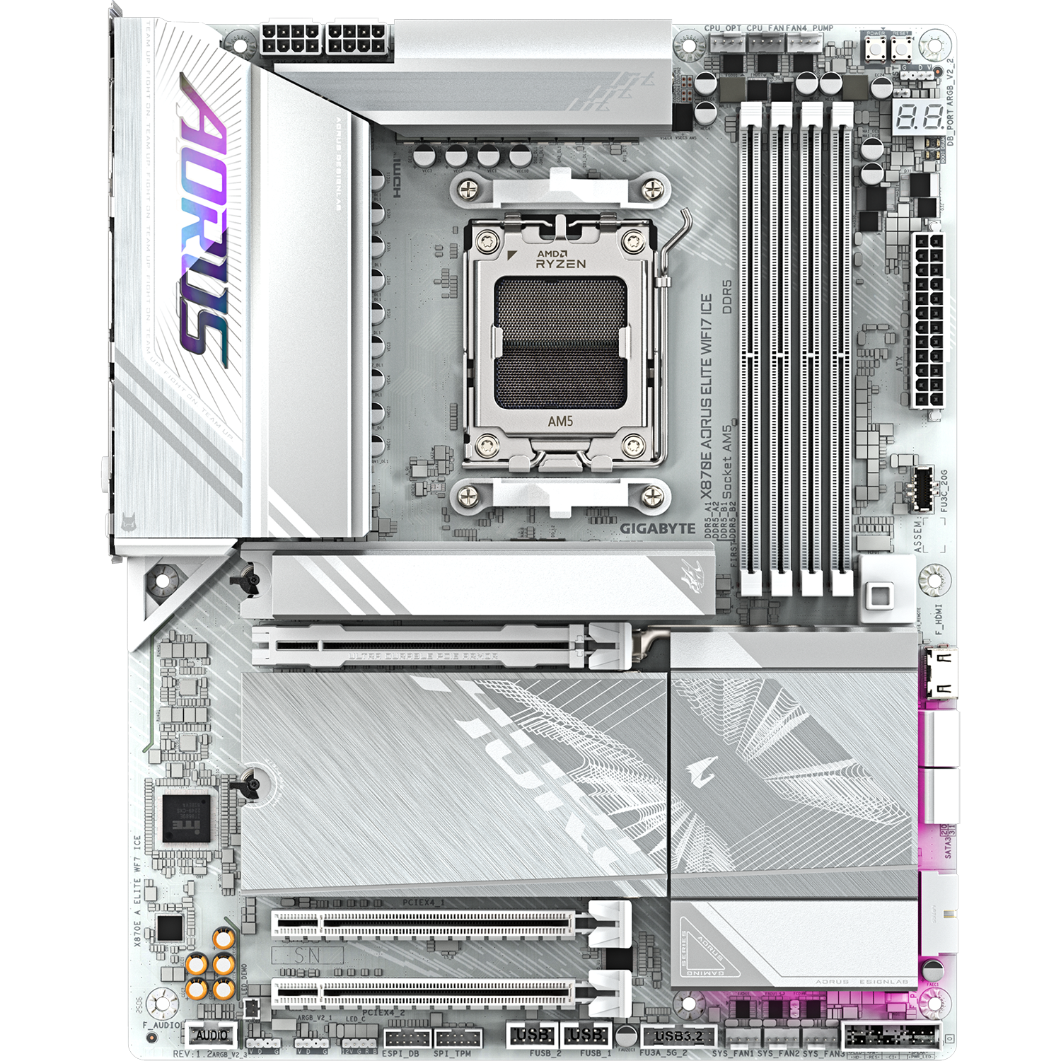 Материнская плата/ X870E A ELITE WF7 ICE