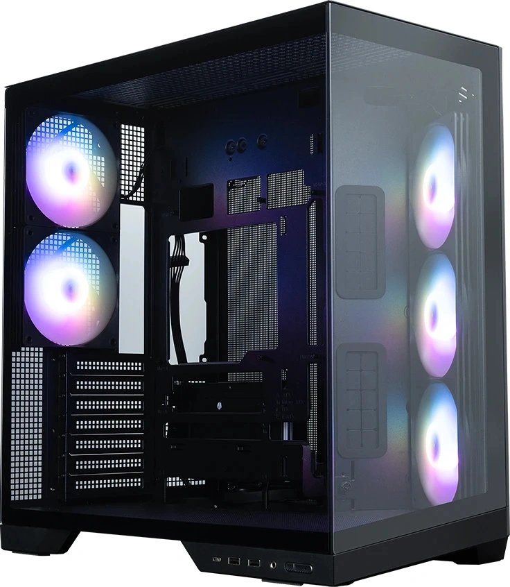 корпус ZALMAN D50, ATX, BLACK, WINDOW, 2x3.5", 3x2.5", 1xUSB TYPE-C, 2xUSB3.0, FRONT 1xXF360, REAR 1xXF120 (D50 BLACK)