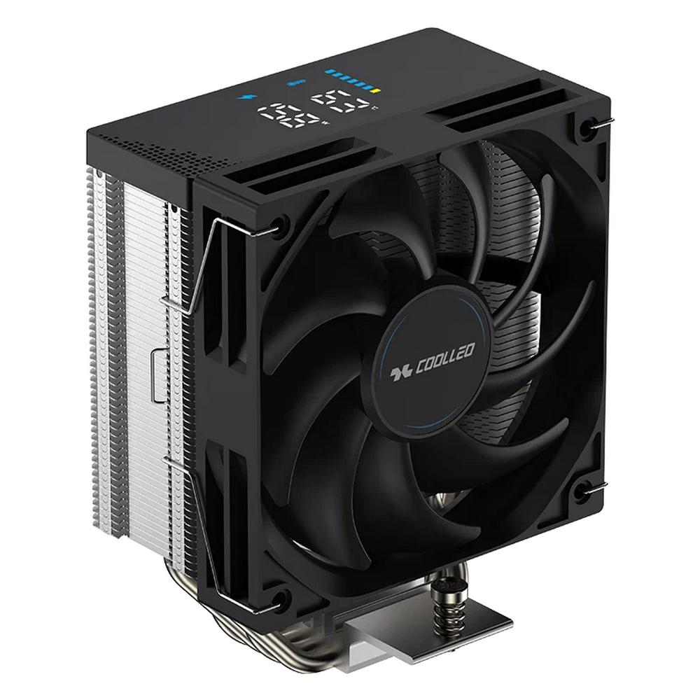Вентилятор для процессора Coolleo CPU Cooler CL-B40-DIG V2 Intel: LGA 115X/ 1200/ 1700/ 1851 AMD: AM4/ AM5 220W TDP (CL-B40-DIG-V2)