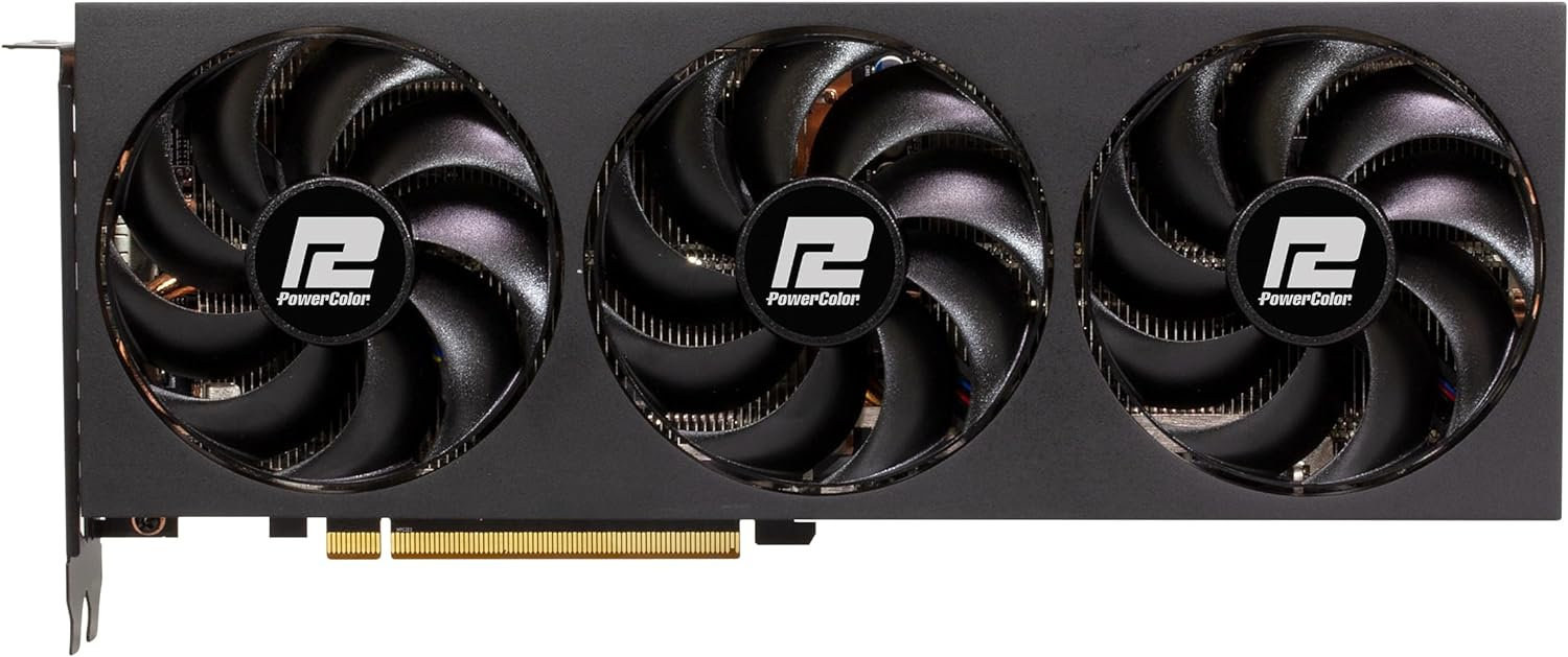 Видеокарта PowerColor PCI-E 4.0 RX7700XT 12G-F/OC AMD Radeon RX 7700XT 12288Mb 192 GDDR6 2226/ 18000 HDMIx1 DPx3 HDCP Ret