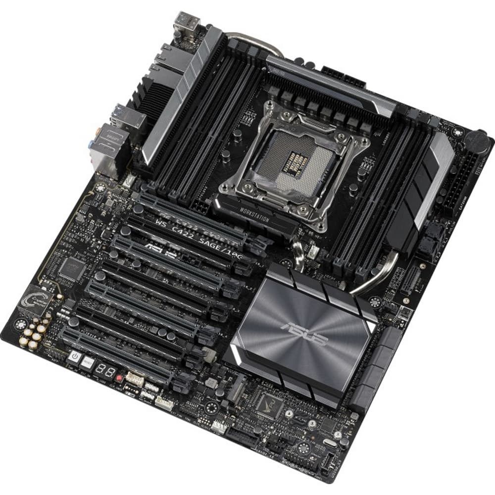 Картинка Материнская плата ASUS WS C422 SAGE/10G (90SW00J0-M0EAY0) 