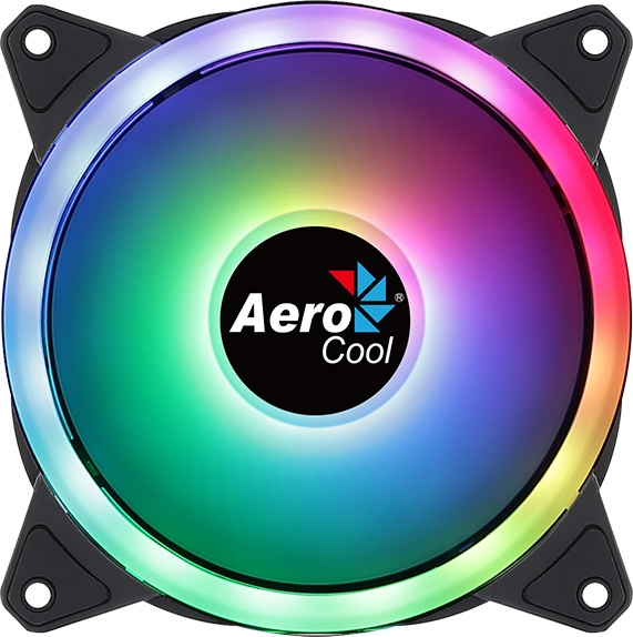 Вентилятор Aerocool Duo 12 ARGB 120x120x25mm черный 6-pin19.7dB Ret