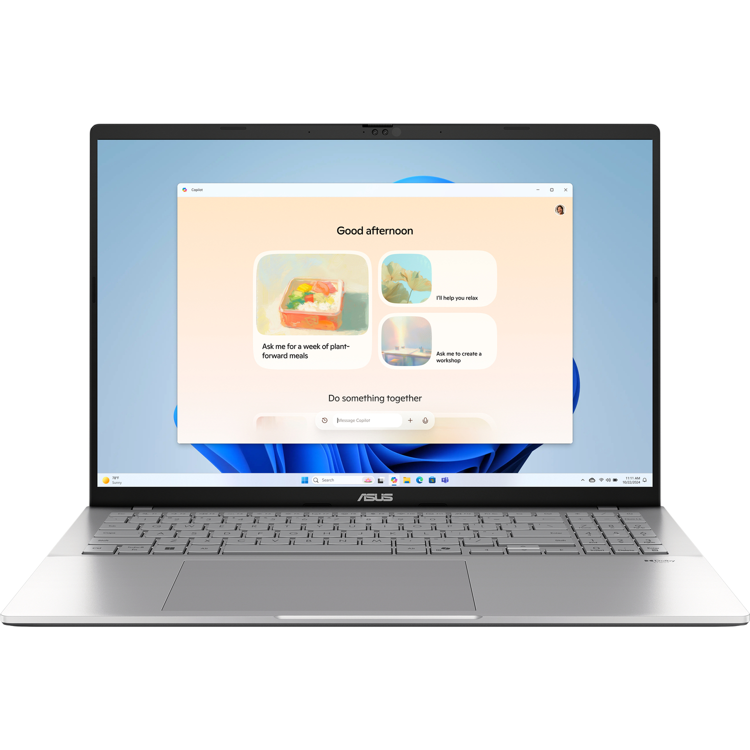Ноутбук/ ASUS S3607VA-RP079 16"(1920x1200 (матовый, 144Hz) IPS)/Intel Core i7 13620H(2.4Ghz)/16384Mb/512PCISSDGb/noDVD/Int:Shared/Cam/BT/WiFi/70WHr/war 1y/1.8kg/Cool Silver/noOS (90NB1671-M005Y0)