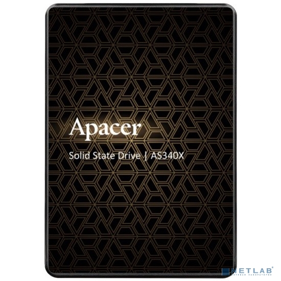 Apacer SSD PANTHER AS340X 120Gb SATA 2.5" 7mm, R550/ W500 Mb/ s, 3D NAND, IOPS 38K/ 75K, MTBF 1,5M, 70TBW, Retail, 3 years (AP120GAS340XC-1)