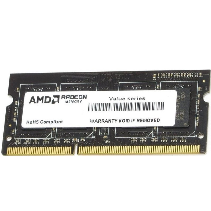 Модуль памяти AMD DDR3 4GB 1333MHz PC3-10600 CL9 DIMM 240-pin 1.5V OEM (R334G1339U1S-UO)