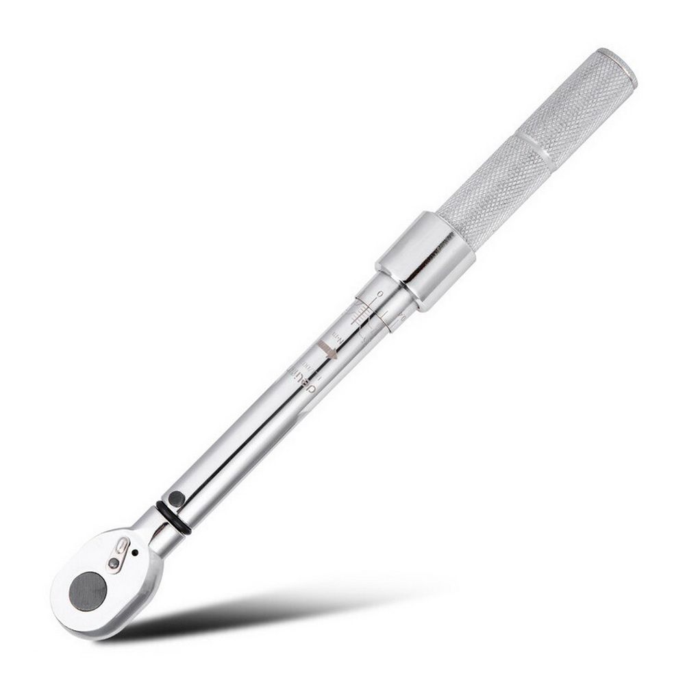 Ключ Deli Динамометрический ключ предельный Deli DL170025 5-25Нм, 3/ 8", головка Cr-Mo, 72 зуба, точность +/ - 3%, противоскользящая рукоятка, кейс