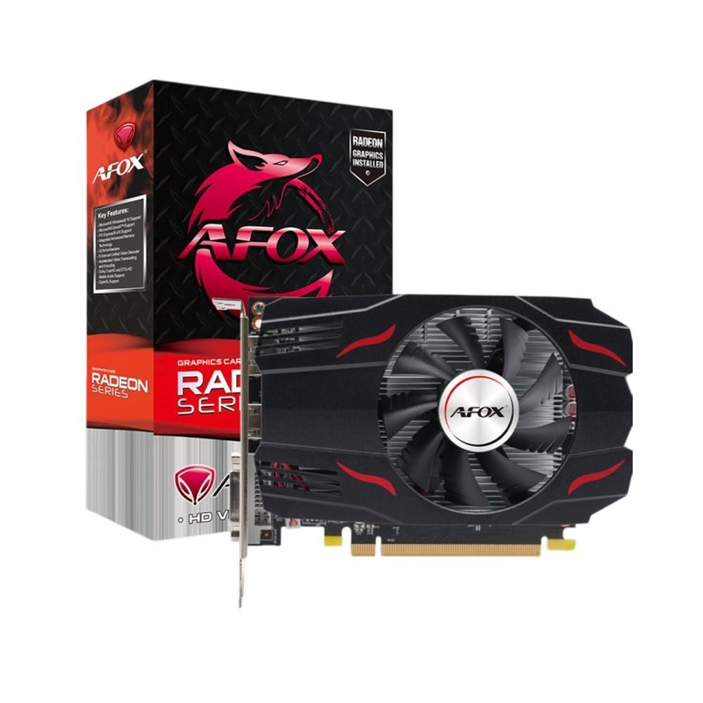 Видеокарта Afox RX550 4GB GDDR5 128bit DVI DP HDMI 1FAN RTL (AFRX550-4096D5H5)