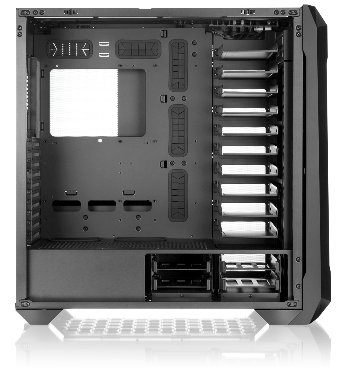 Корпус без блока питания/ Case Raijintek ZOFOS ULTRA, Full-Tower, TG, no fan, 2xUSB-A 3.0 + 1xUSB Type-C , SSI-EEB, E-ATX, ATX, mATX, mITX Black (0R20B00237)