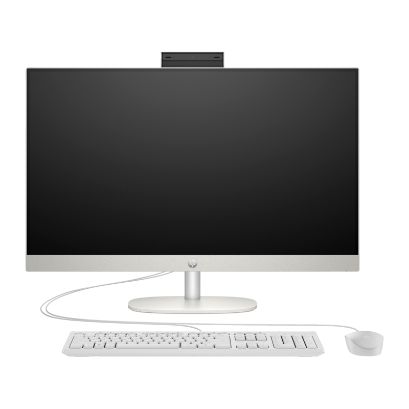 Моноблок HP All-in-One 27-cr1003nh 27"(1920x1080)/Core Ultra 7 155U(2Ghz)/16Gb/512PCISSDGb/noDVD/WiFi/Starry White/DOS , mouse (A0CM0EA#BH5)