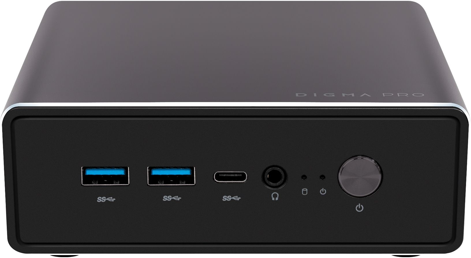 Неттоп Digma Pro Minimax U1 i5 1240P (1.7) 16Gb SSD512Gb UHDG Windows 11 Professional GbitEth WiFi BT 60W темно-серый/ черный (DPP5-ADXW02)